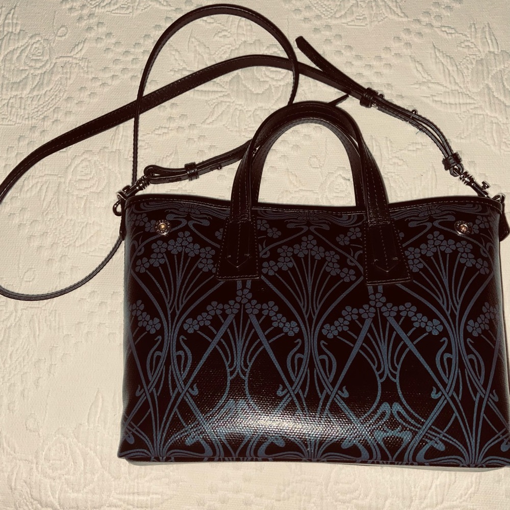 LIBERTY of LONDON IANTHE Coated canvas Mini Cross Body Marlborough Purse